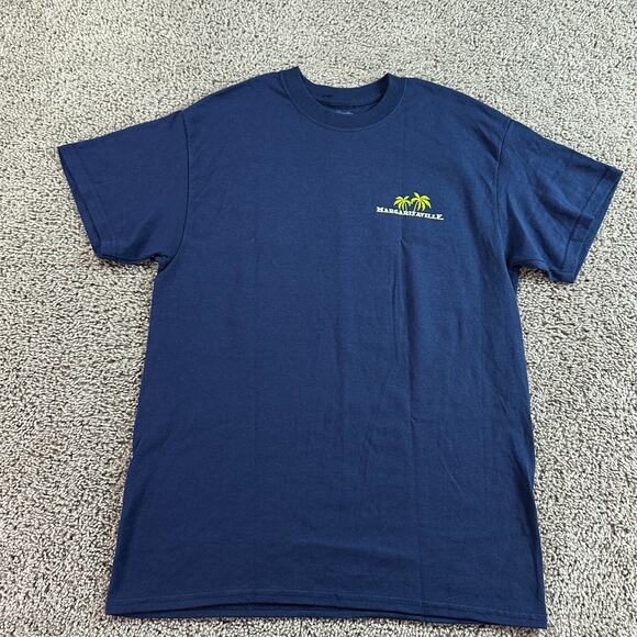 Margaritaville Shirt Mens Medium Blue What The Flip Phlock Trippy Parrot * - Picture 8 of 11